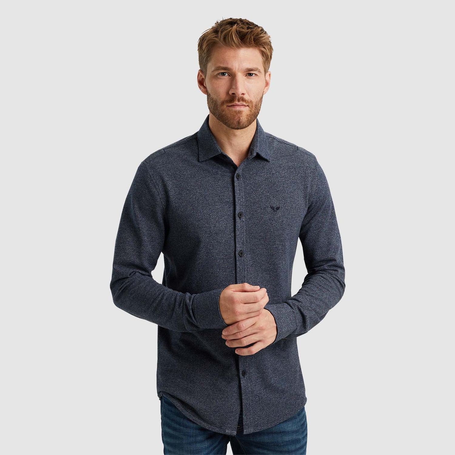 PME Legend | Overhemd met wafelstructuur PSI2408206-5281