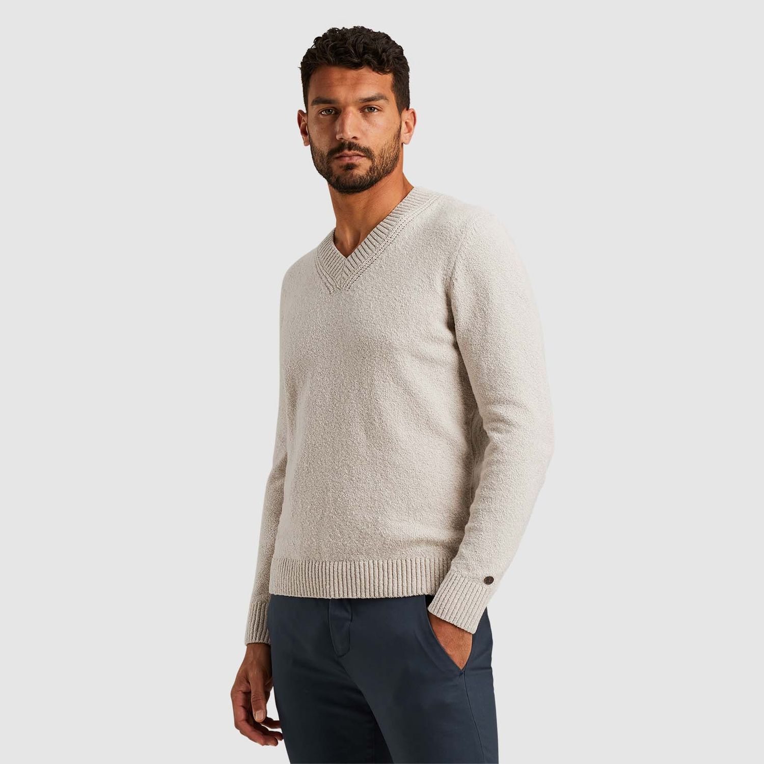 Cast Iron | Trui van katoenen bouclé CKW2409325-7014