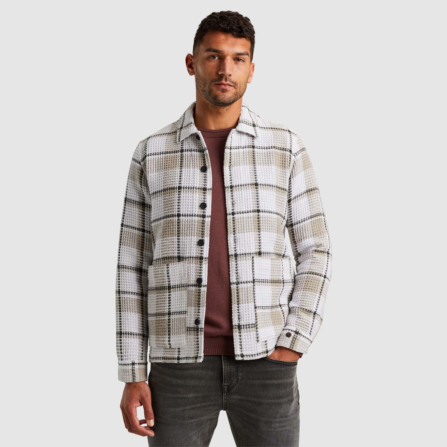 Cast Iron | Shirt jacket met ruitpatroon CSI2410256-7014