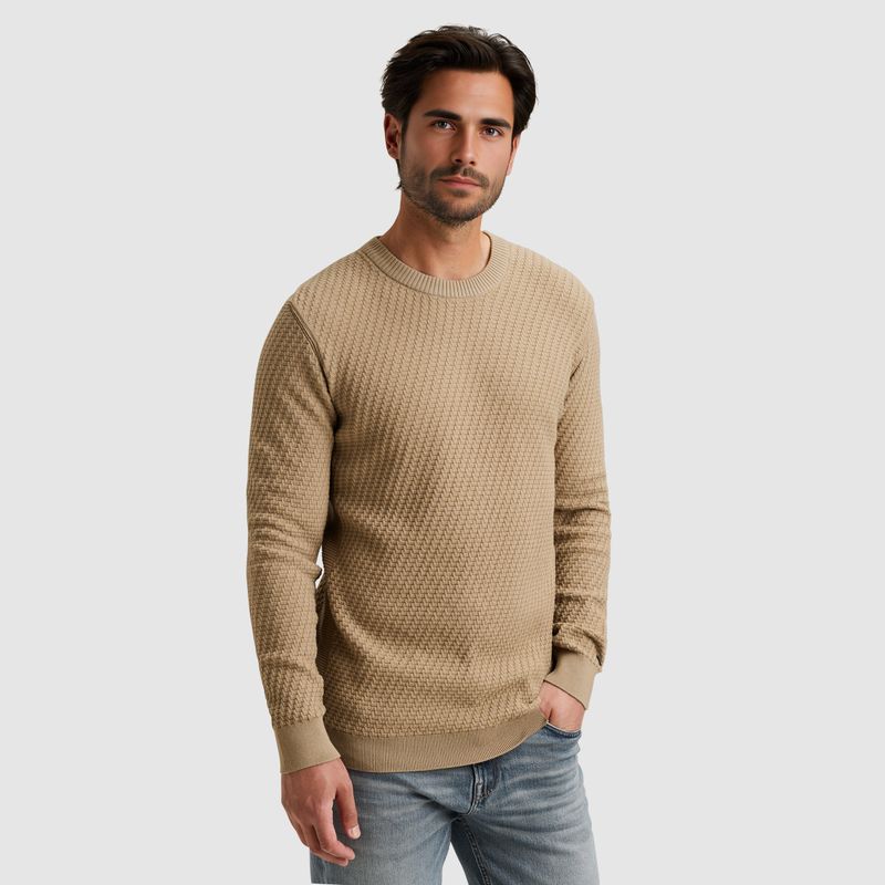 Cast Iron | Trui met allover structuur CKW2509314-7146