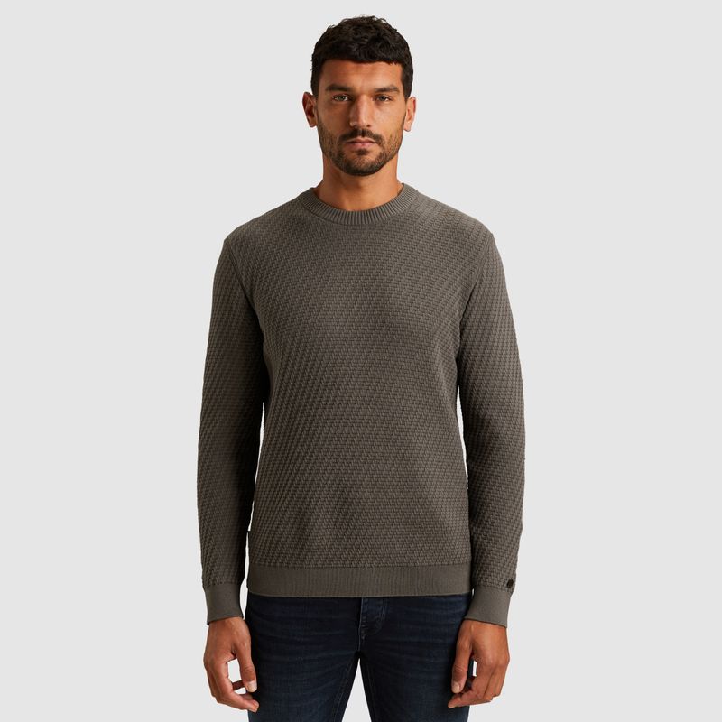 Cast Iron | Trui met allover structuur CKW2509314-9133