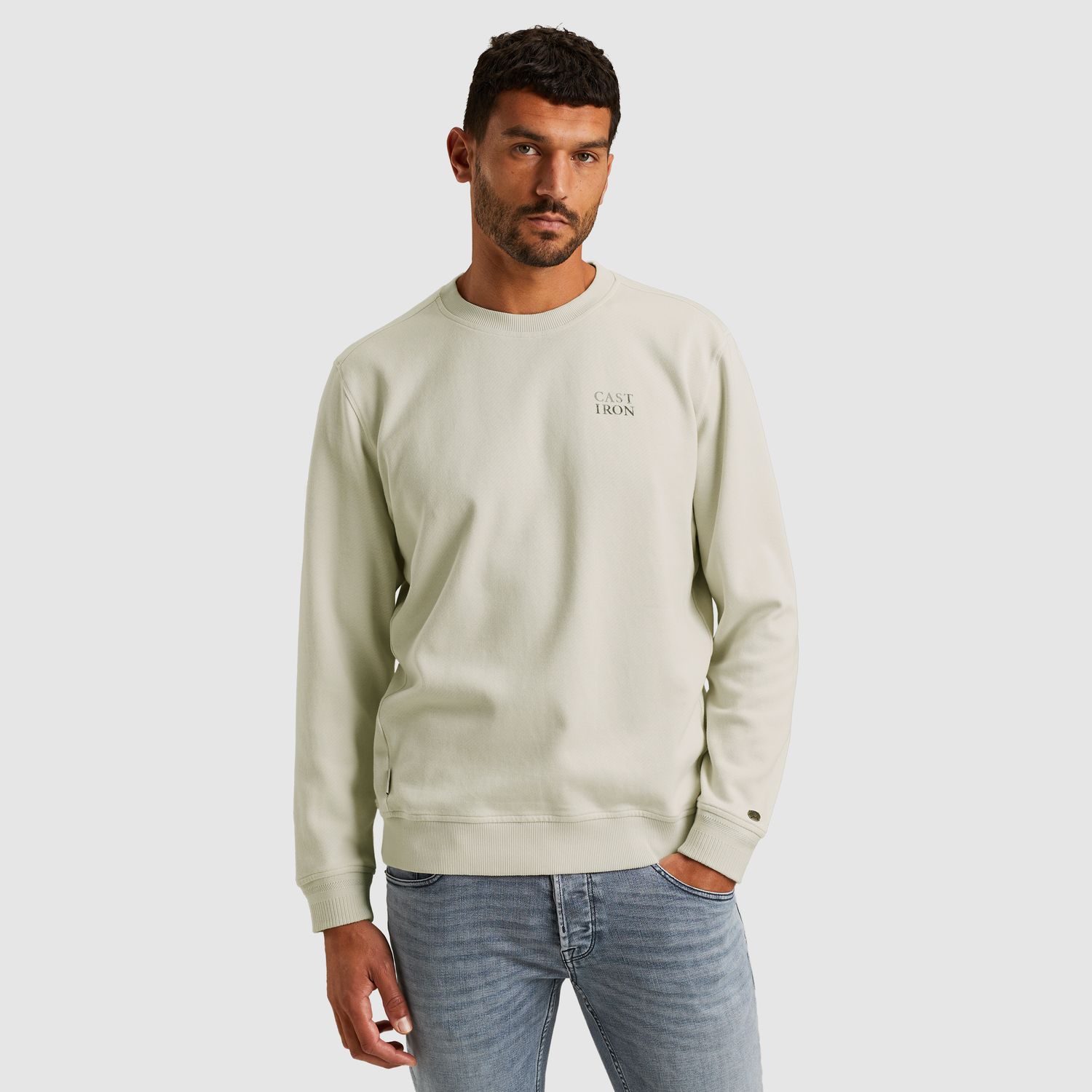 Cast Iron | Sweatshirt met twillstructuur CSW2510448-9001
