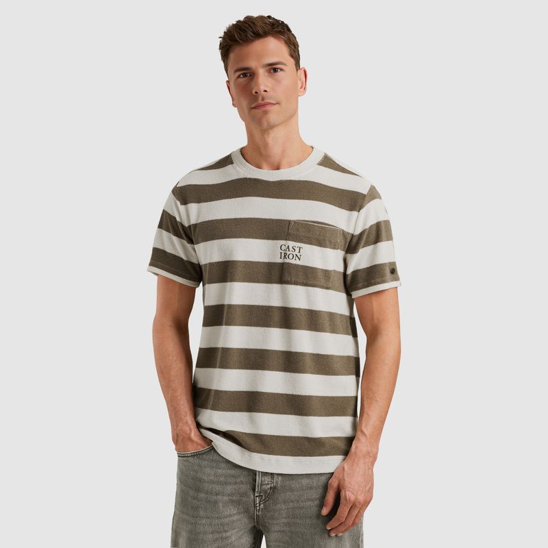 Cast Iron | T-shirt met streeppatroon CTSS2508582-8025