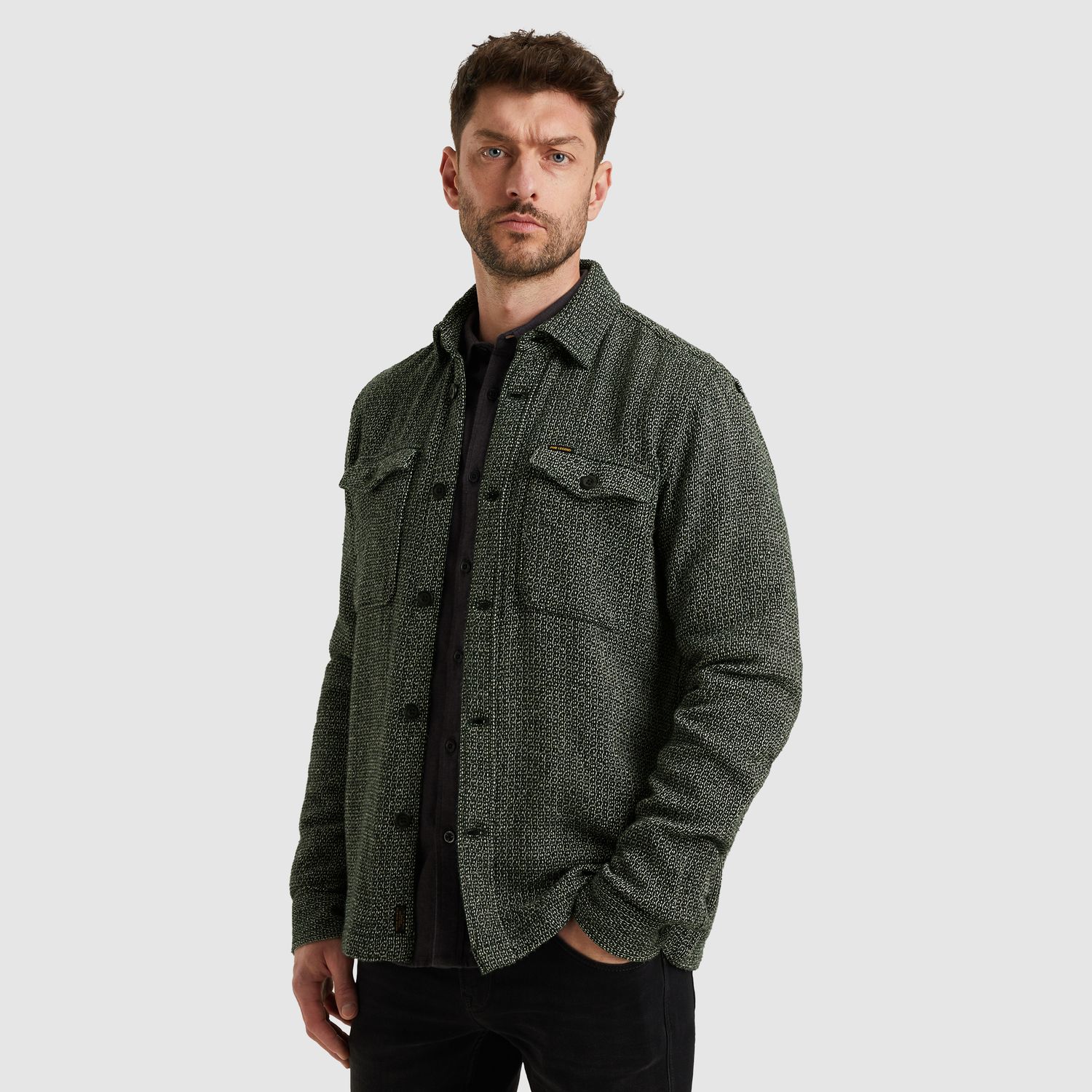 PME Legend | Shirt jacket met tweedlook PSI2510220-6027