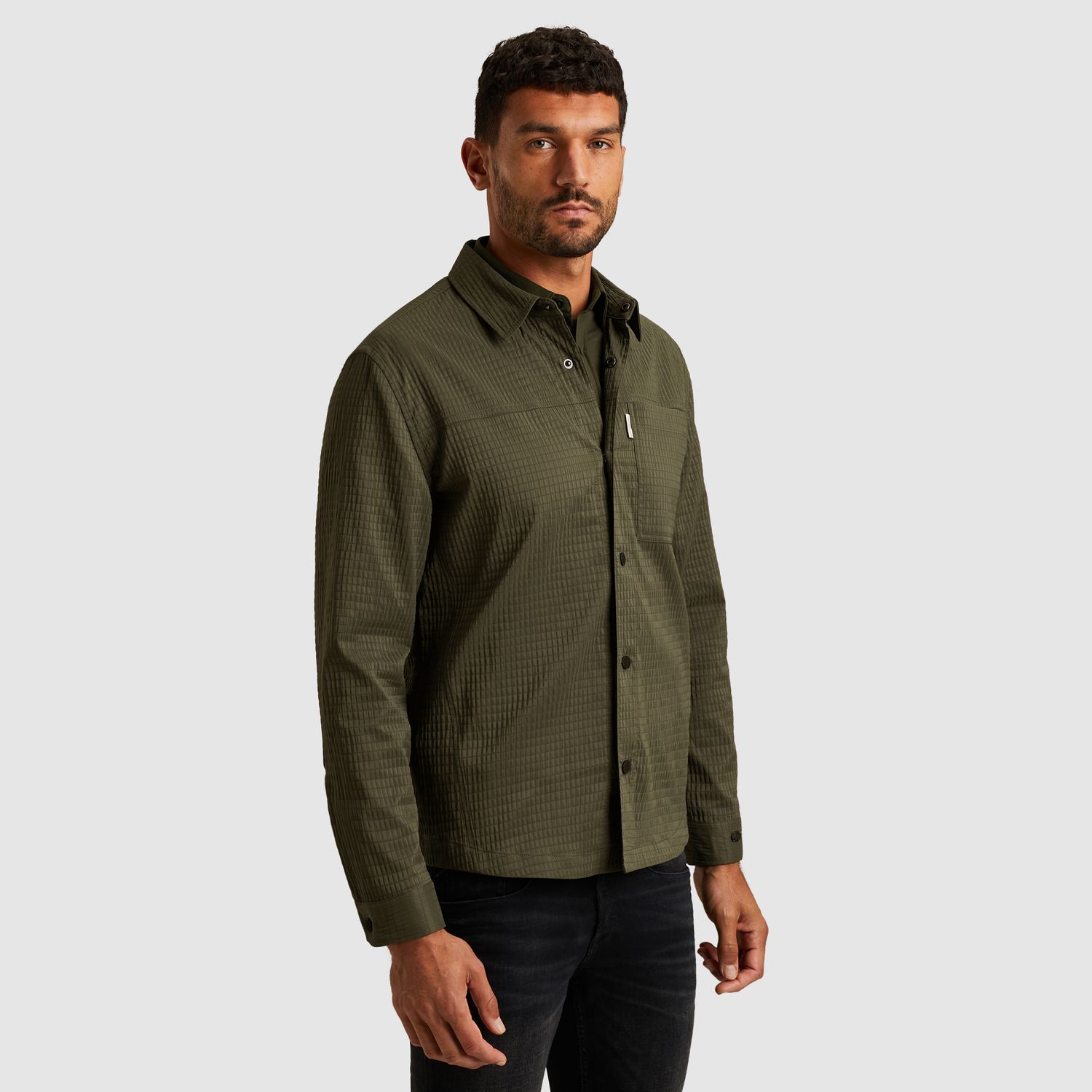 Cast Iron | Shirt jacket met drukknopen CSI2510259-6513