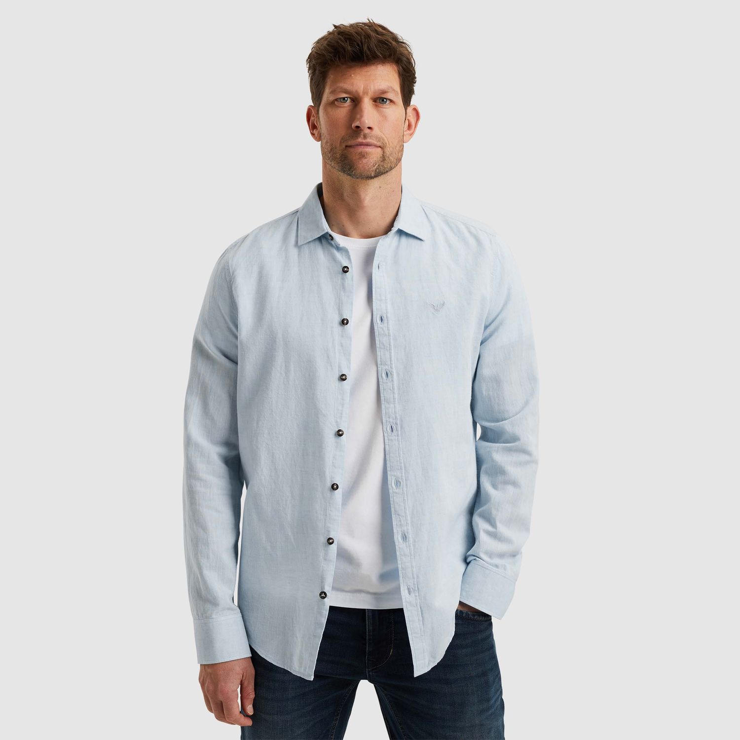 PME Legend | Overhemd van linnen PSI2503224-5040