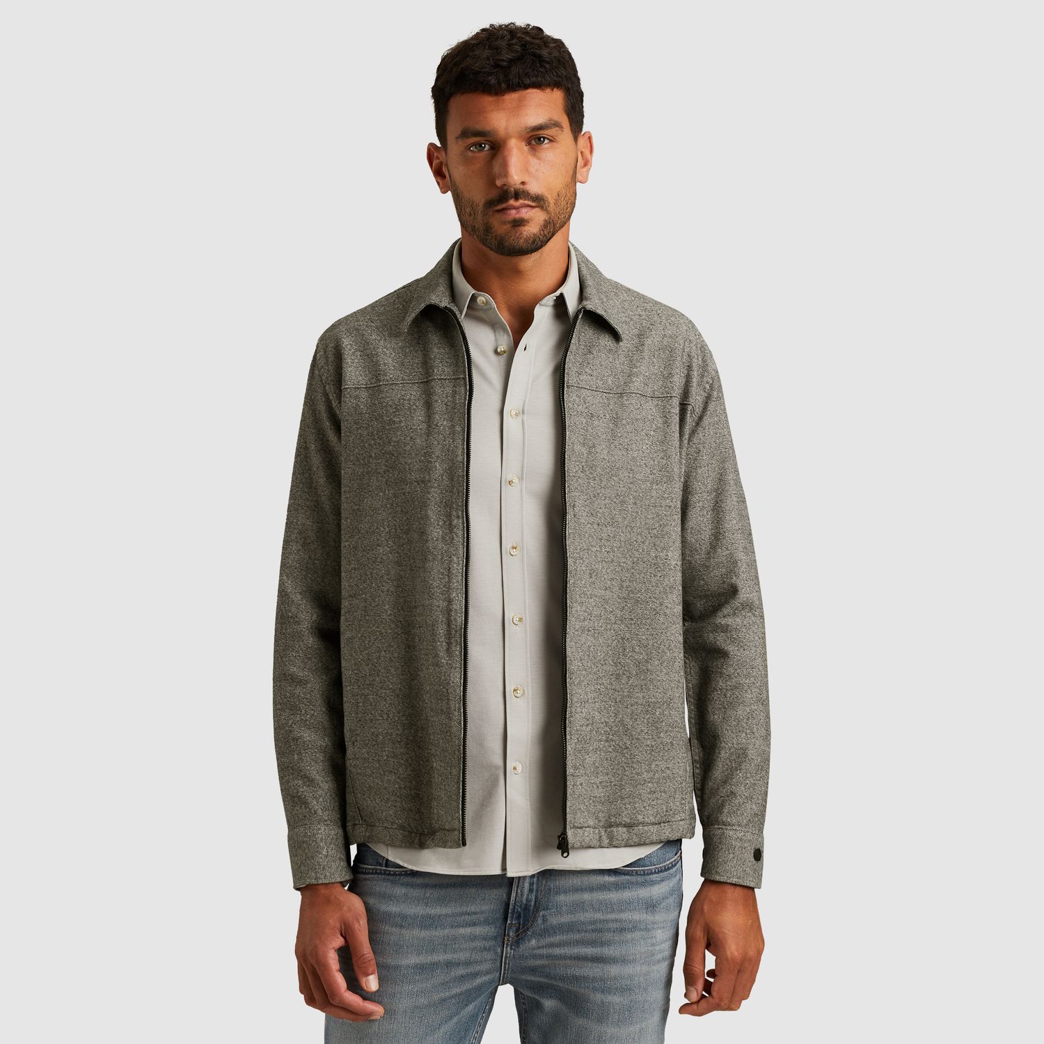 Cast Iron | Shirt jacket met comfort stretch CSI2510262-9159