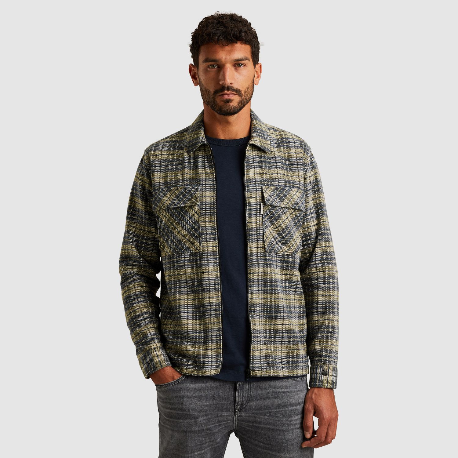 Cast Iron | Shirt jacket met ruitpatroon CSI2511272-5277