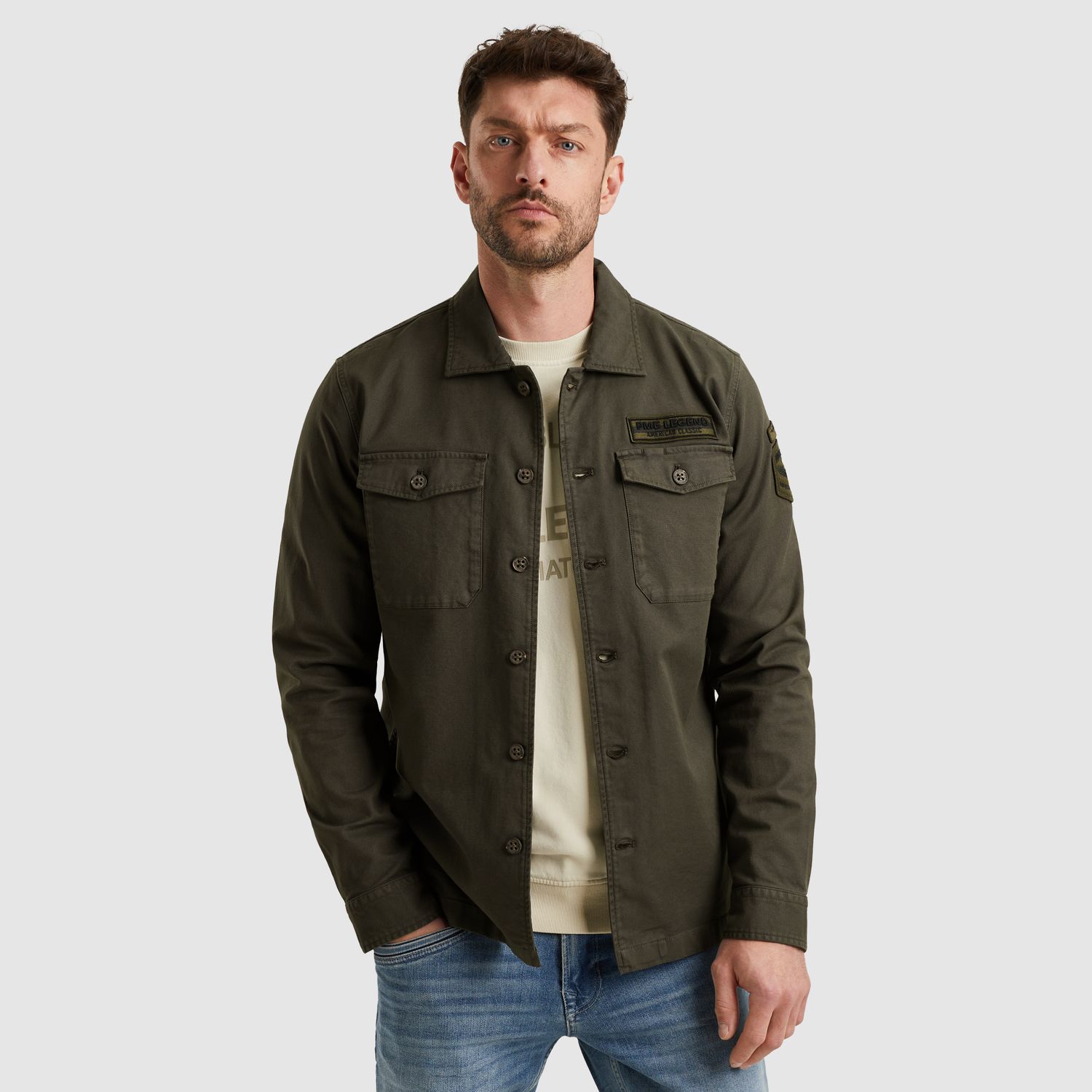 PME Legend | Shirt jacket met knoopsluiting PSI2508252-8039