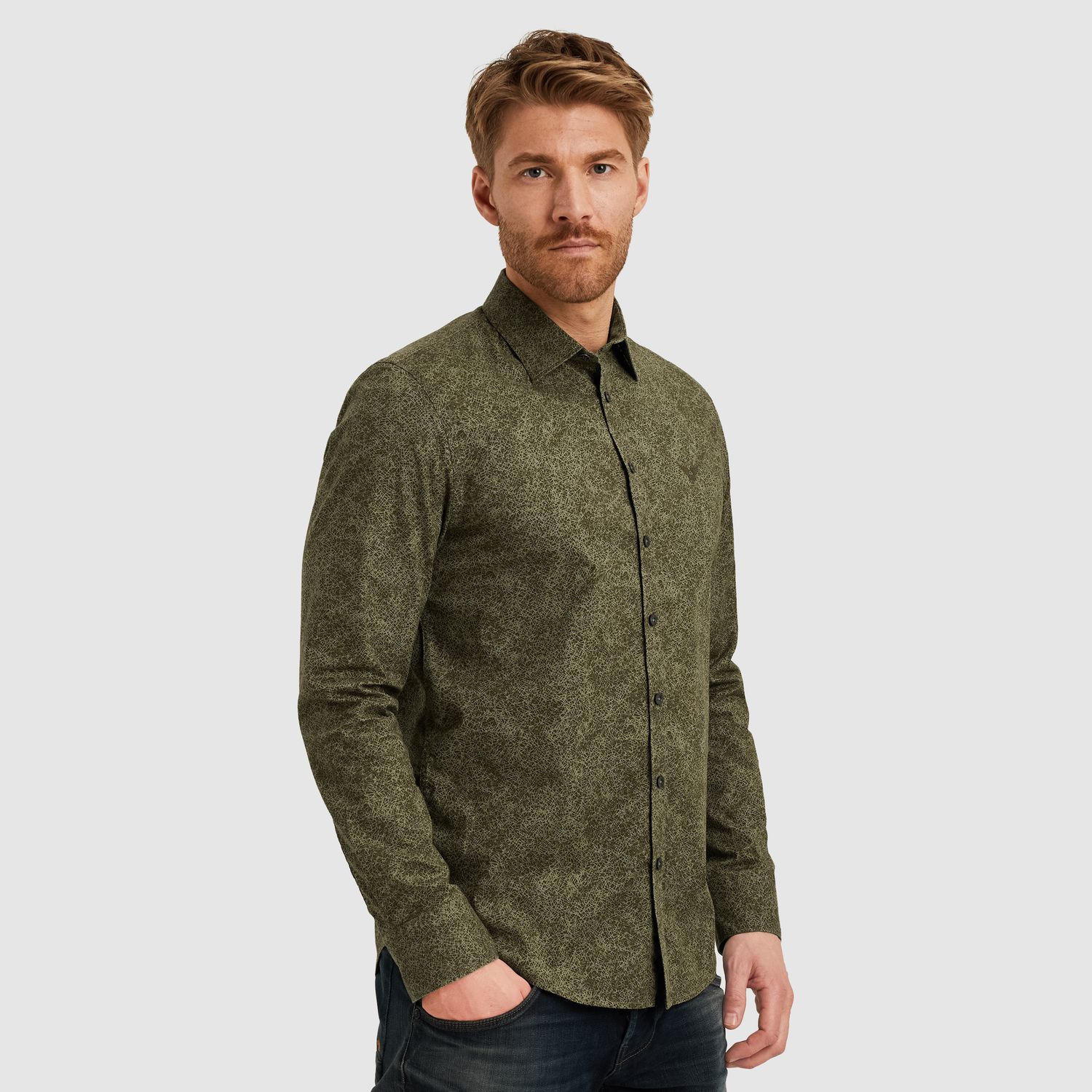 PME Legend | Overhemd met allover print PSI2508211-6416