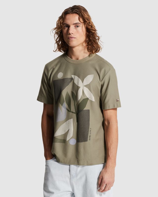 Cast Iron | T-shirt met meerkleurig artwork CTSS2602509-6478