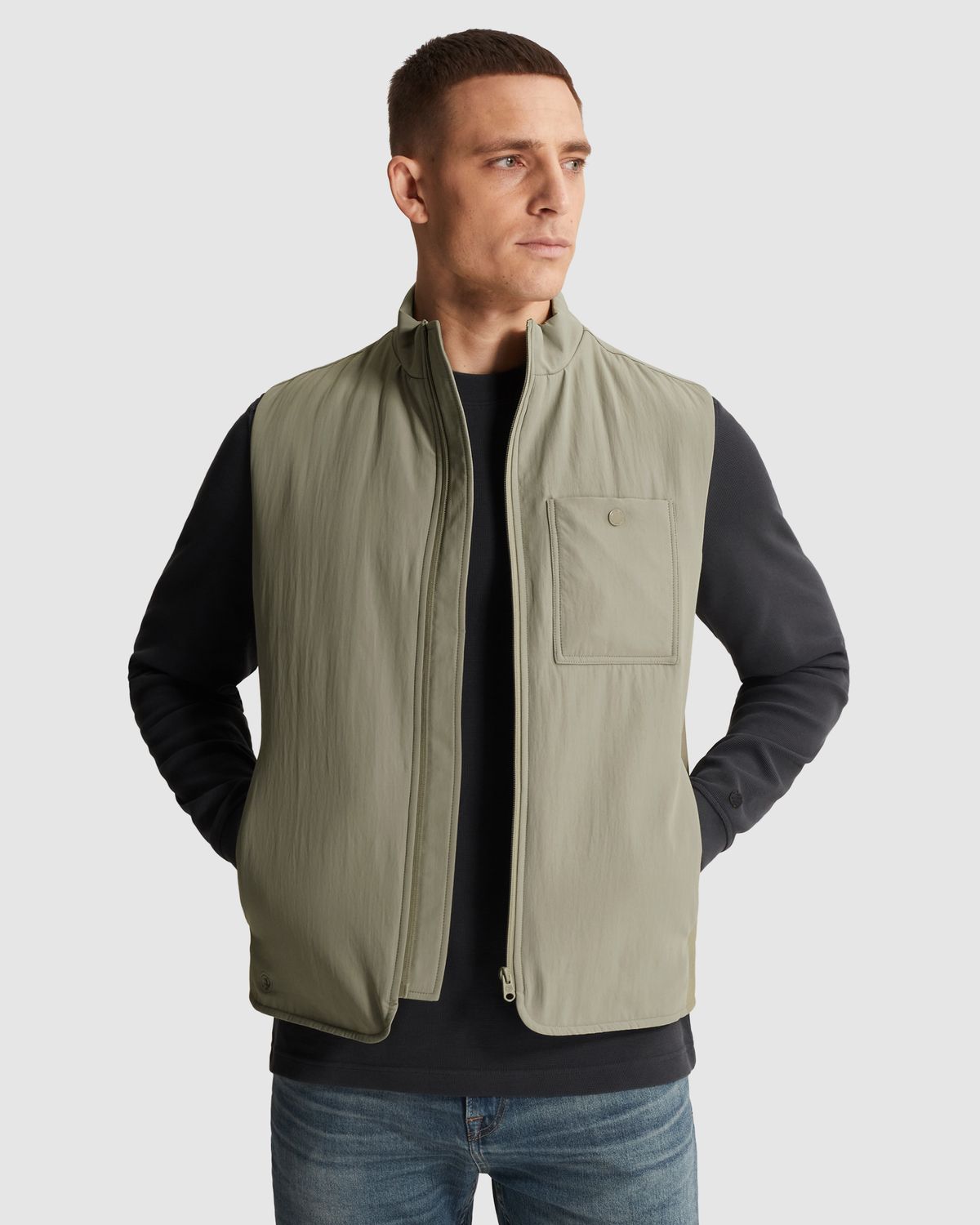 Cast Iron | Bodywarmer met ritssluiting CBW2602140-6478