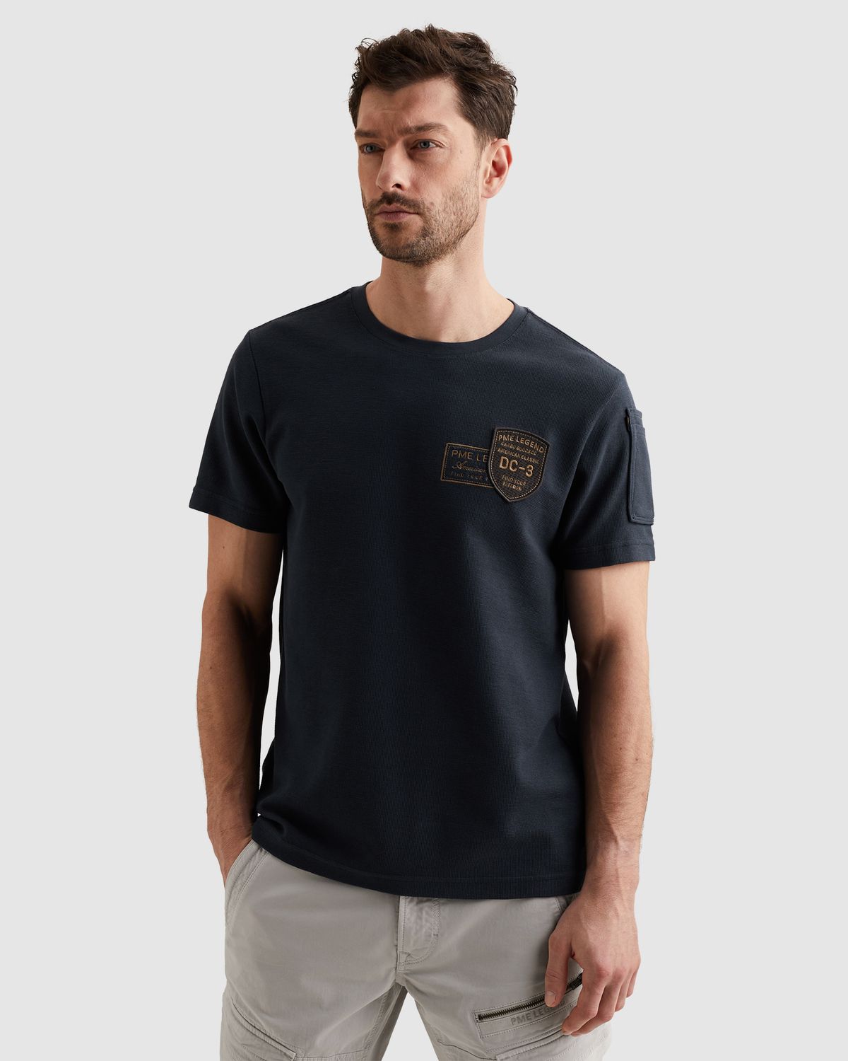 PME Legend | T-shirt met artwork en flight pocket PTSS2602572-5116