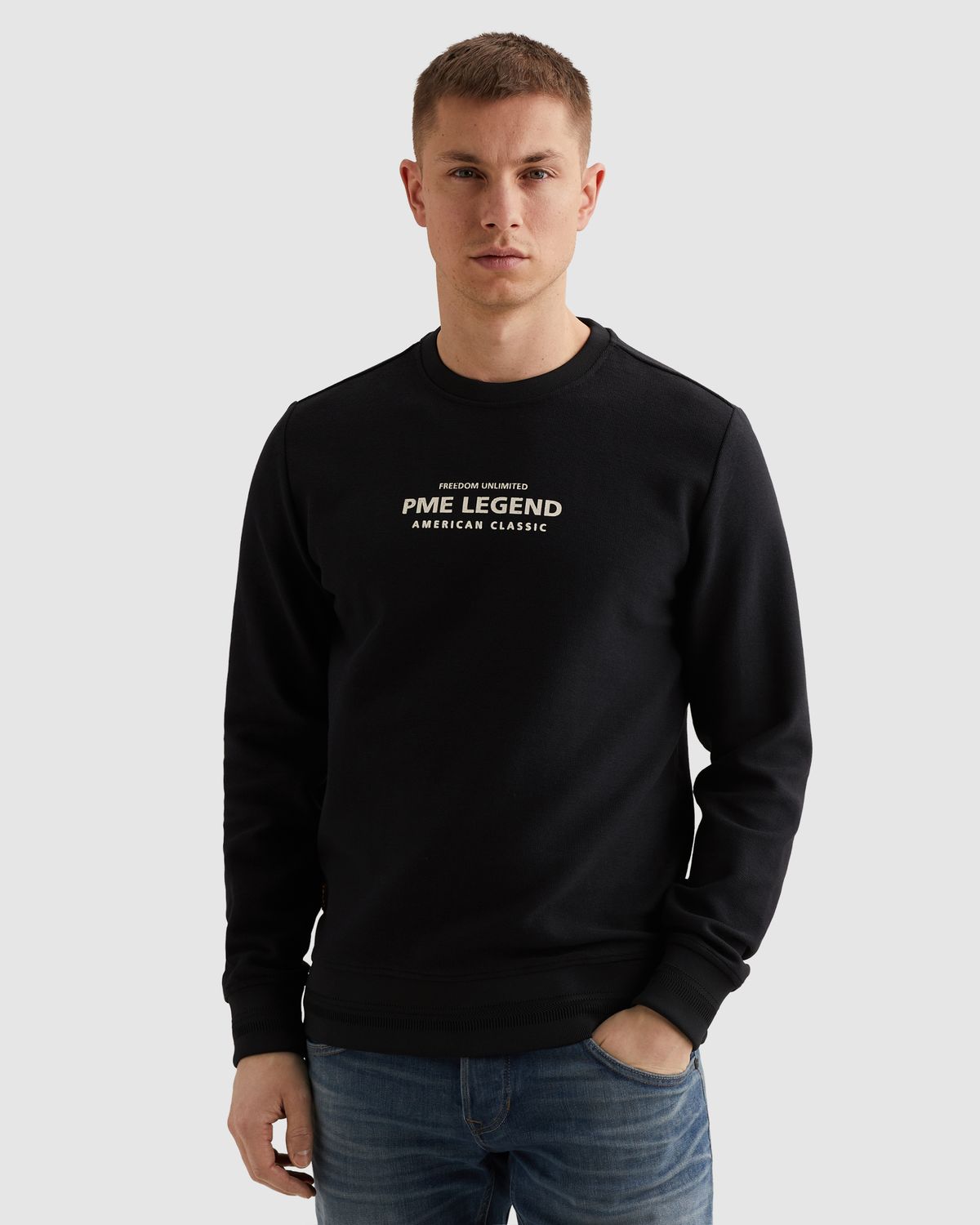 PME Legend | Sweatshirt met artwork en ribkraag PSW2602485-5281
