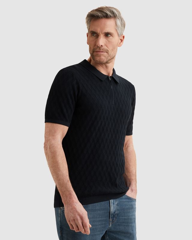 Vanguard | Polo van katoen/modal met ritssluiting VPSS2602818-5073