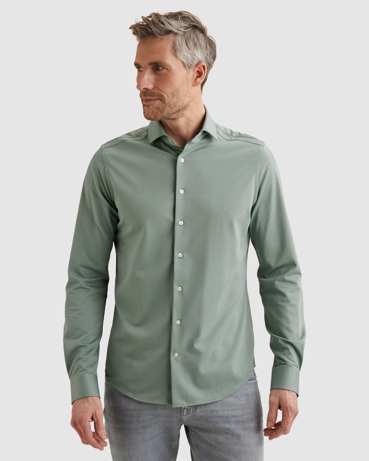 Vanguard | Oxford overhemd van jersey VSI2602201-5144