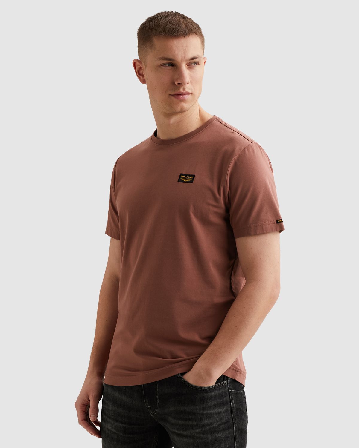 PME Legend Short sleeve r-neck American Class Roan Rouge PTSS2602599-4085