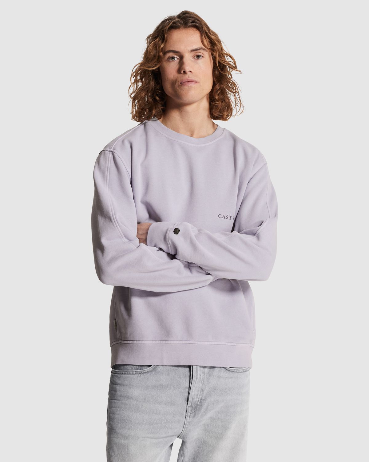 Cast Iron | Sweatshirt met off-placed logo CSW2602401-4270