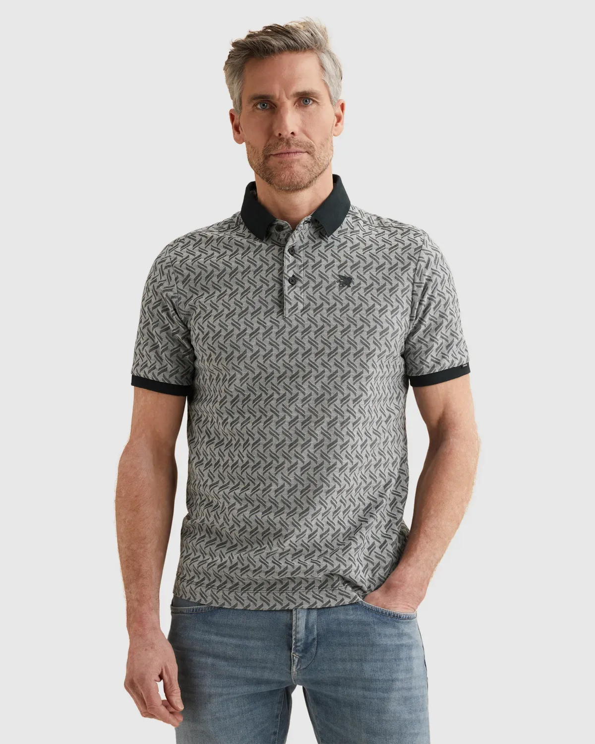 Vanguard Polo met allover jacquardpatroon VPSS2603824-5073