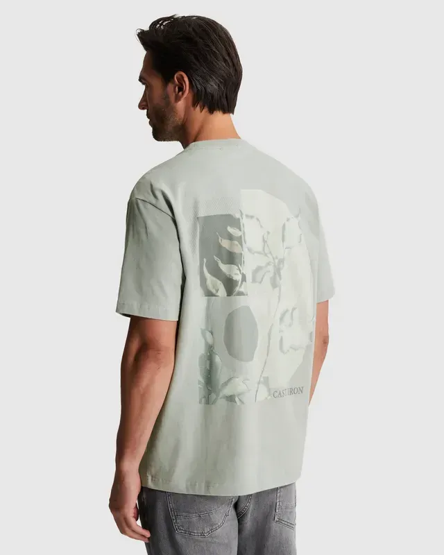Cast Iron T-shirt van jersey met off-placed logo CTSS2603512-9105
