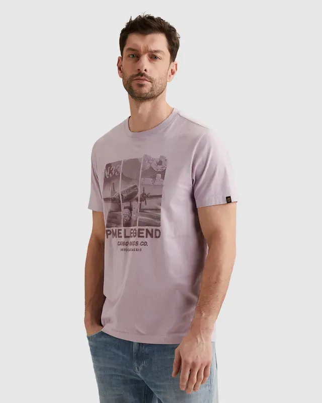 PME Legend T-shirt met mixed artwork PTSS2603554-4203