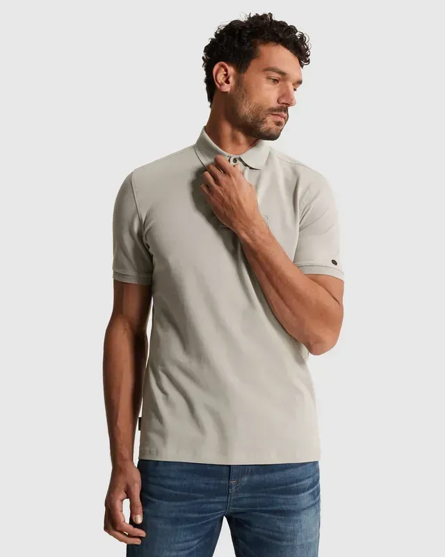 Cast Iron Polo van pique met stretch CPSS2603851-9105