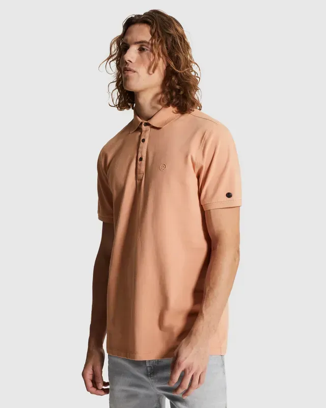 Cast Iron Polo van pique met stretch CPSS2603851-3018