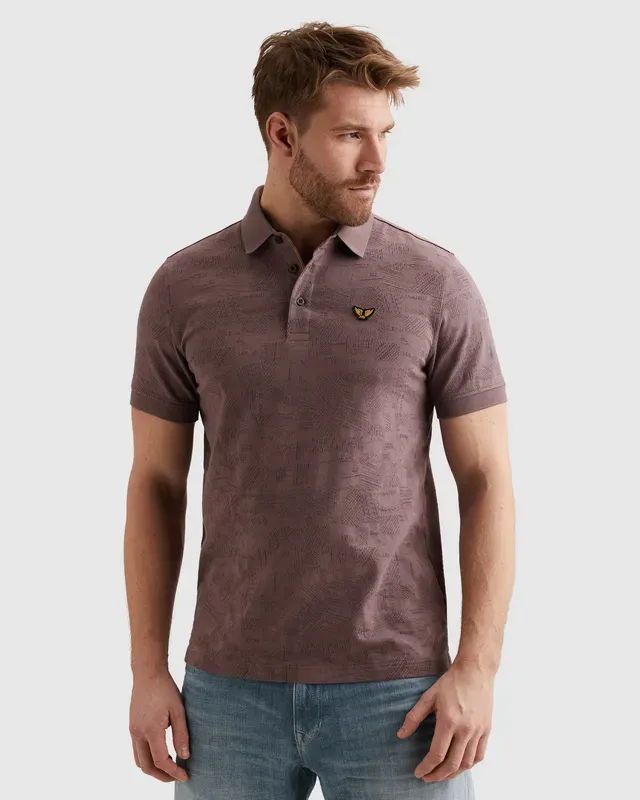 PME Legend Polo met allover jacquardpatroon PPSS2603883-4323