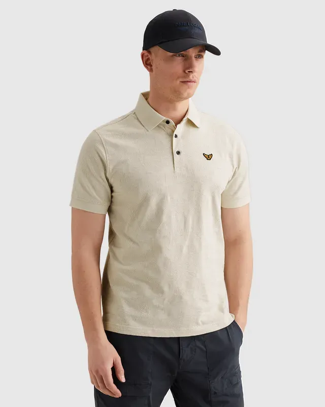 PME Legend Polo met allover jacquardpatroon PPSS2603883-7013