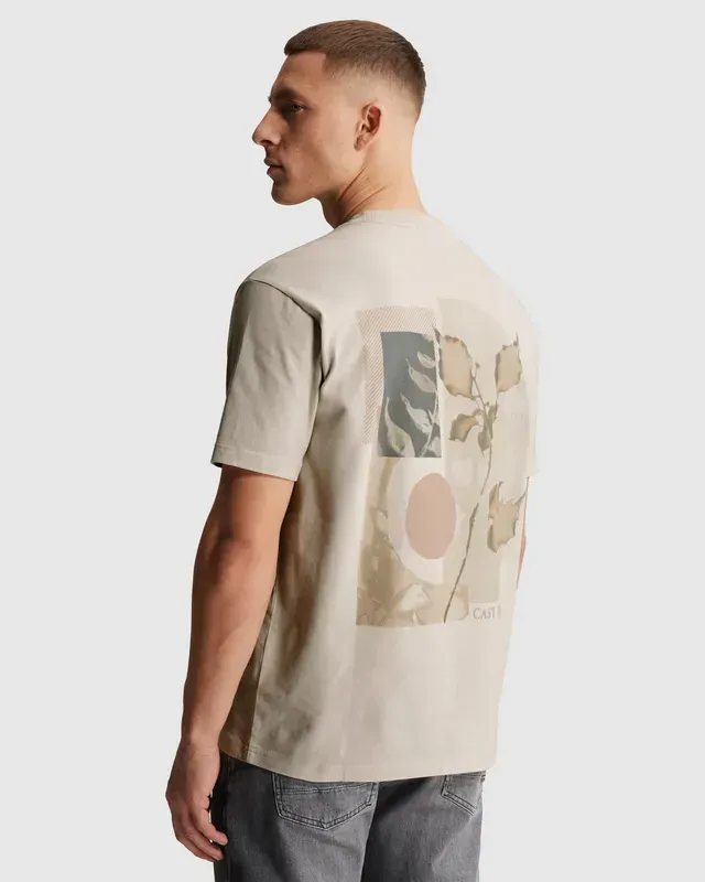 Cast Iron T-shirt van jersey met off-placed logo CTSS2603512-7178