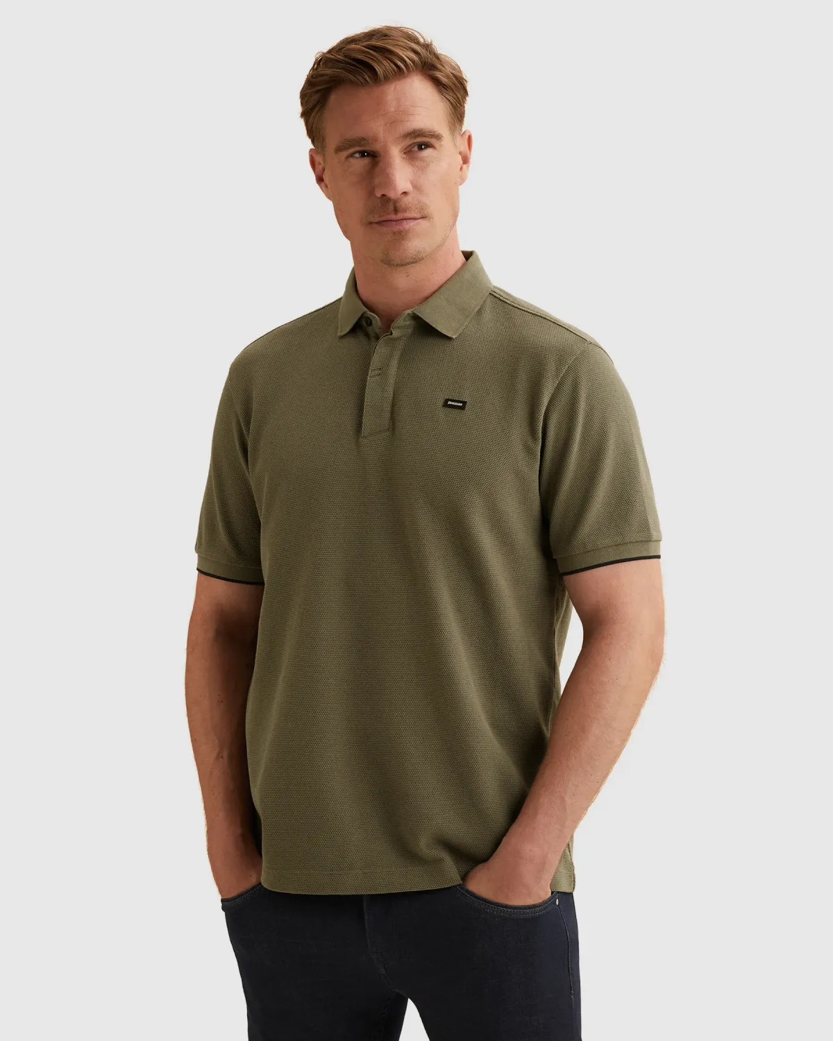 Vanguard Polo van pique met structuur VPSS2603822-6495
