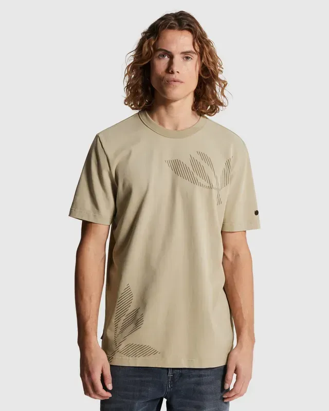 Cast Iron T-shirt met off-placed artwork CTSS2603506-8023