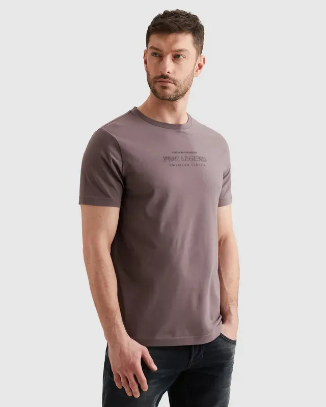 PME Legend T-shirt met gecentreerd PME Legend artwork PTSS2603584-4323