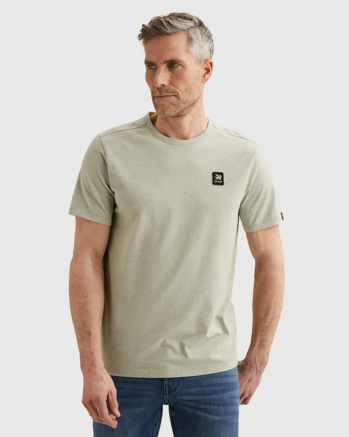 Vanguard T-shirt met badge en ronde hals VTSS2603514-6390