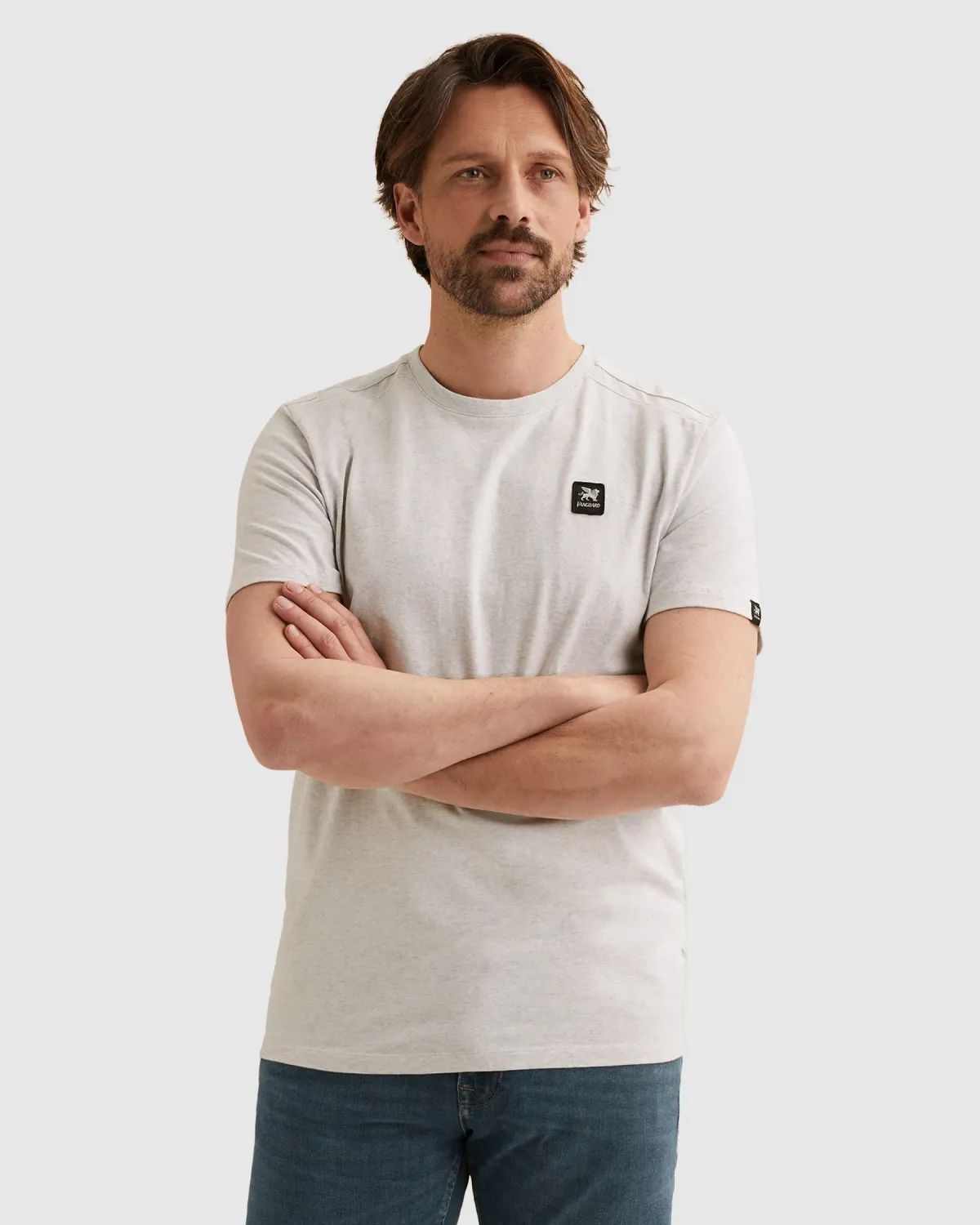 Vanguard T-shirt met badge en ronde hals VTSS2603514-9017