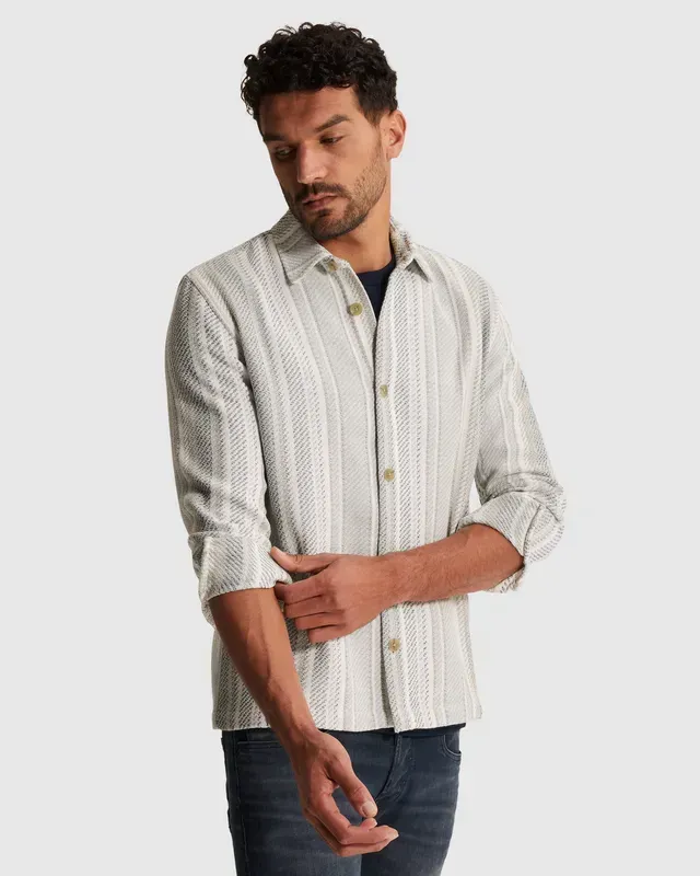 Cast Iron Shirt jacket met meerkleurig streeppatroon CSI2603225-7178
