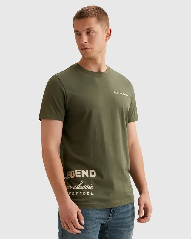 PME Legend T-shirt met off-placed artworks PTSS2603594-6150