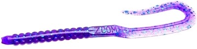 Zoom 001003 U-Tale Worm, 6 3/4&quot; 20Pk, Electric Blue