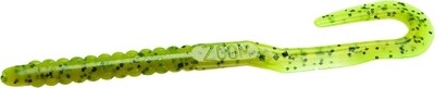 Zoom 001012 U-Tale Worm 6 3/4&quot; Chartreuse Pumpkin 1127