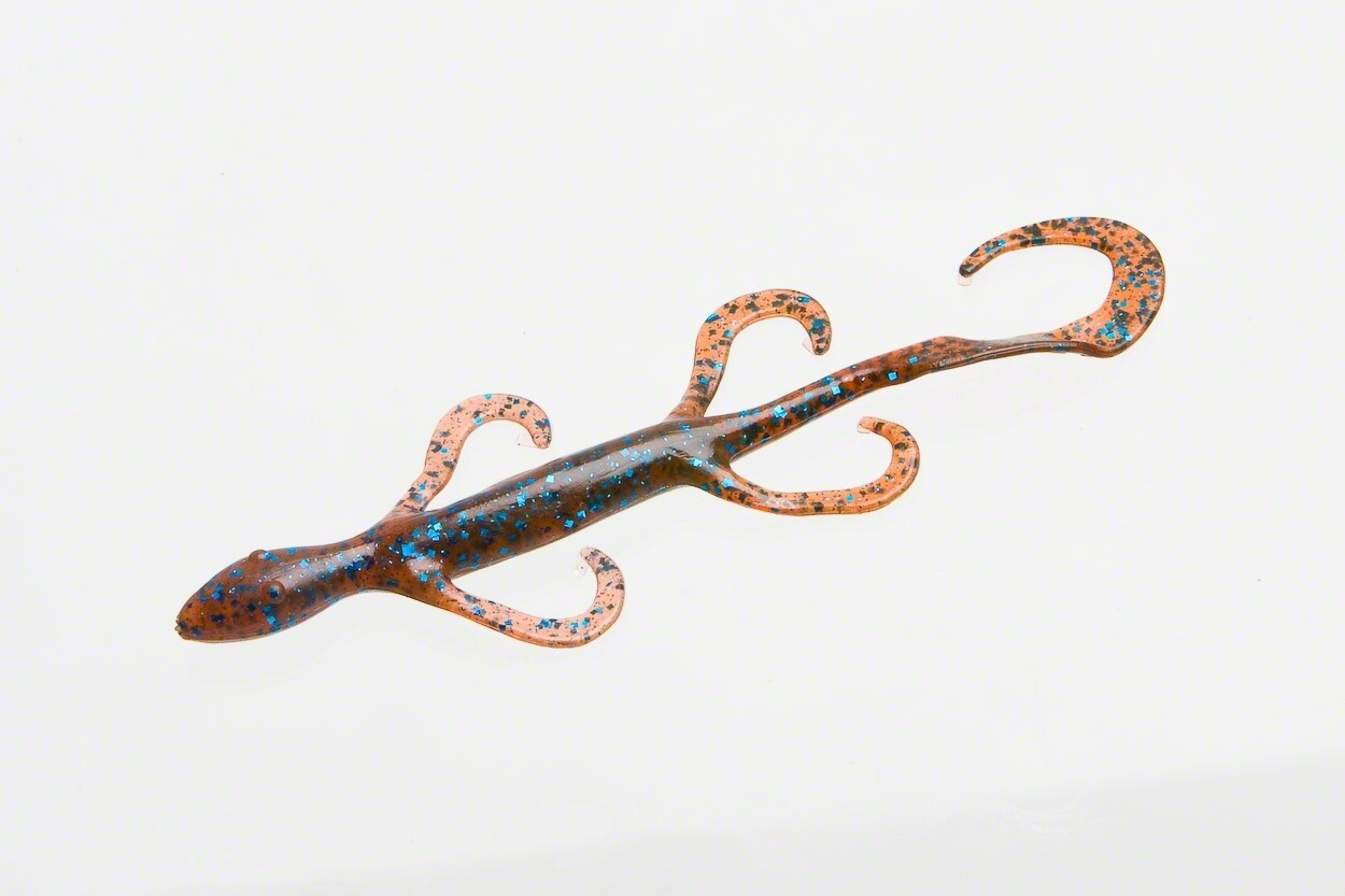 Zoom 002007 Lizard 6&quot; 9pk, Moccasin Blue