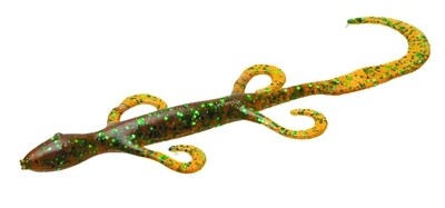 Zoom 002017 Lizard, 6&quot;, 9Pk, Gourd Green