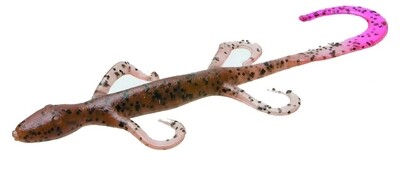 Zoom 002014 Lizard, 6&quot;, 9Pk Pumpkin Fire