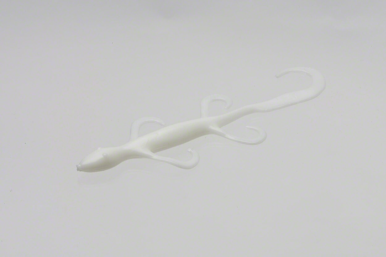 Zoom 002040 Lizard, 6&quot;, 9Pk, White