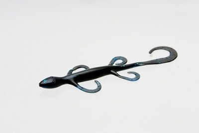 Zoom 002100 Lizard, 6&quot;, 9Pk, Black Sapphire
