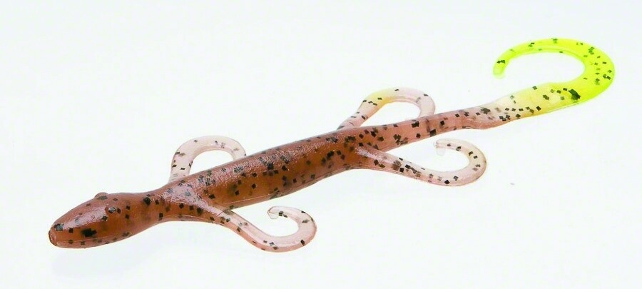 Zoom 002015 Lizard 6&quot;, 9pk pumpkin Chartreuse