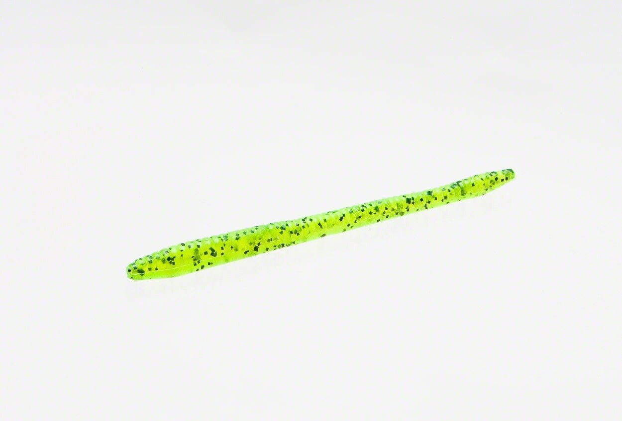 Zoom 004009 Finesse Worm Chartreuse Pepper 4098