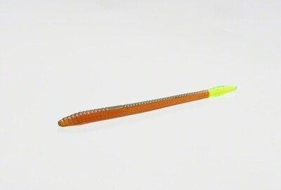 Zoom 004006 Finesse Worm Motor Oil Chartreuse Tail 1586
