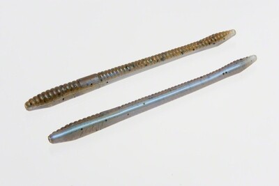 Zoom 004294 Finesse Worm Green Pumpkin Blue Flash 7090