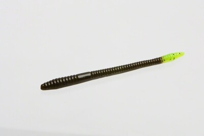Zoom 004104 Finesse Worm Green Pumpkin Chartreuse 1357