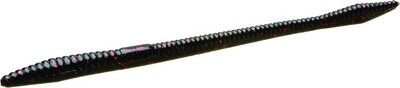 Zoom 006001 Trick Worm 6.5&quot; Black &amp; Red Glitter 0285